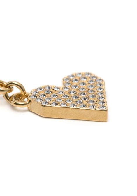 Gold-tone golden heart charm with crystal Golden goose - unisex GOLDEN GOOSE | GUA00629A00039265116